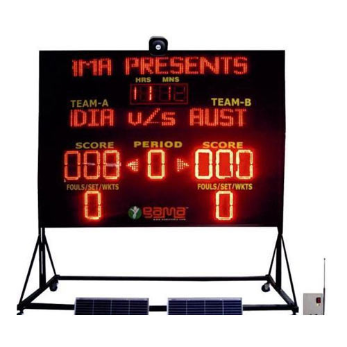 Solar Powered Multipurpose Electronic LED Scoreboard